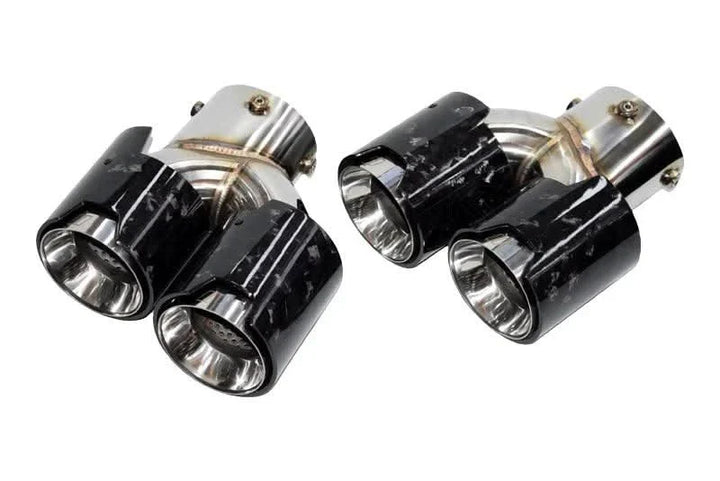 BMW 2/3/4 Series G42 G20/G21 G23 Forged Carbon Fiber Dual Muffler Tips (2019+)