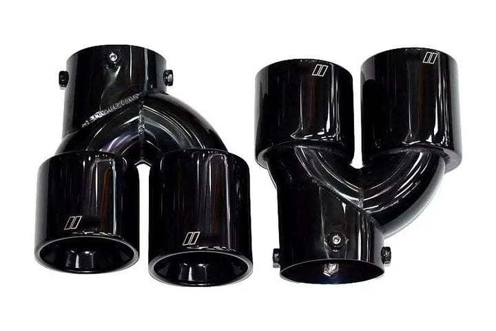 BMW 2/3/4 Series G42 G20/G21 G23 Black Stainless Steel Dual Muffler Tip (2019+)