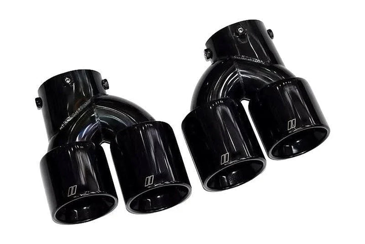 BMW 2/3/4 Series G42 G20/G21 G23 Black Stainless Steel Dual Muffler Tip (2019+)