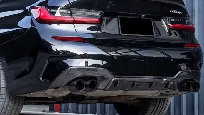 BMW 3/4 Series G20/G21 G22 G26 Carbon Fiber Dual Muffler Tips (2019+)
