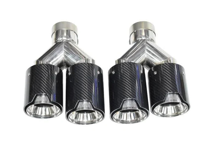 BMW M Power Universal Fit Carbon Fiber Dual Muffler Tips