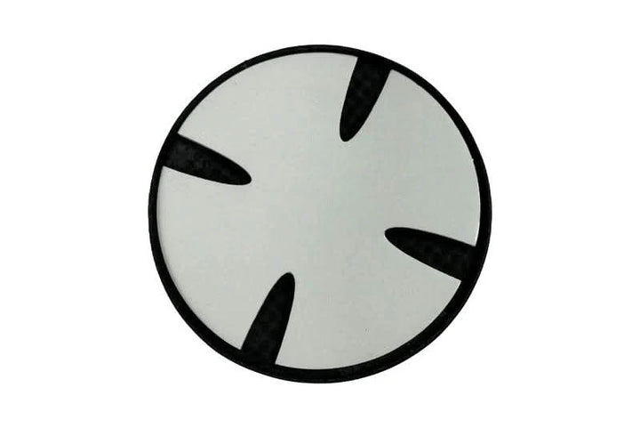 BMW Roundel Emblem Covers - Full Carbon Fiber Black and White Style V2