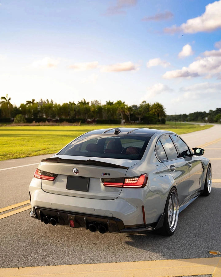 BMW 3 Series G20 G28/G80 M3 PSM Style Carbon Fiber Trunk Spoiler (2019 - 2024)