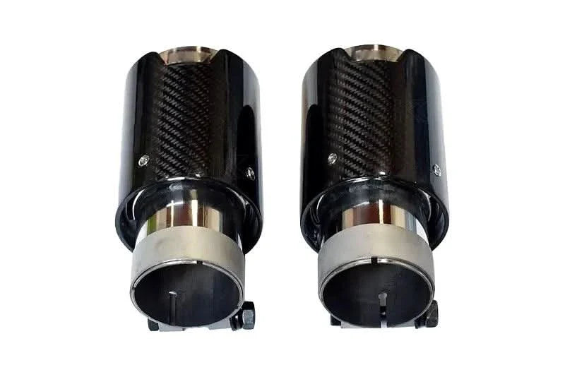 BMW Universal Fit Carbon Fiber Single Muffler Tips