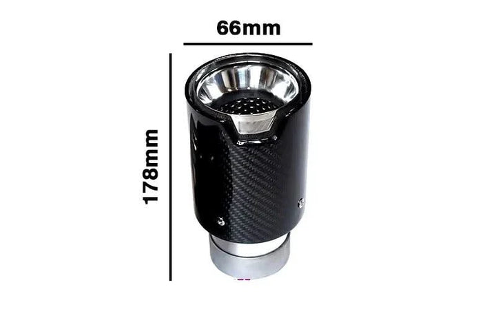 BMW Universal Fit Carbon Fiber Single Muffler Tips