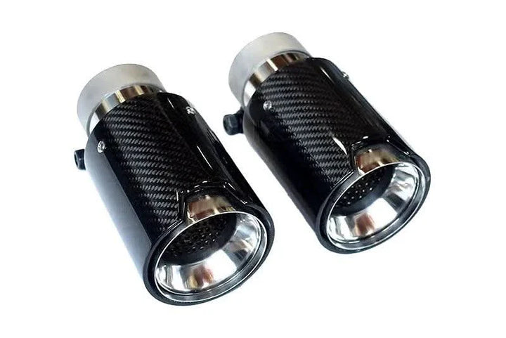BMW Universal Fit Carbon Fiber Single Muffler Tips