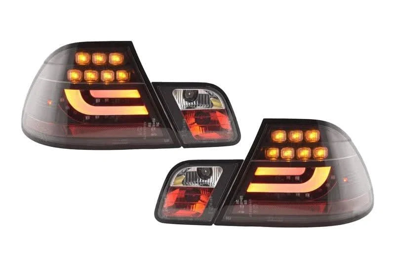 BMW 3-series E46 Coupe Black LED LightBar Taillights Set (2003-2007)