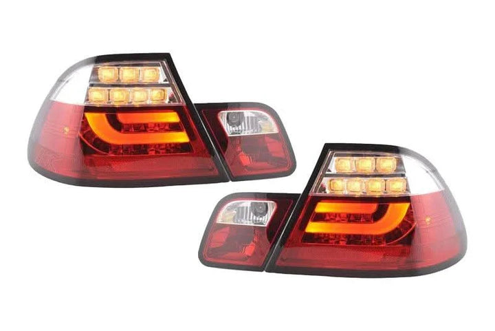 BMW 3-series E46 Coupe Red LED LightBar Taillights Set (1999-2002)