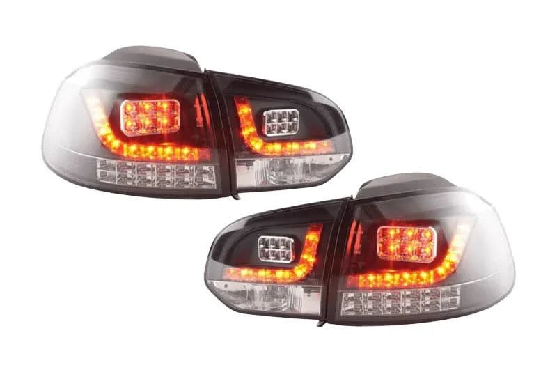 VW Golf Mk6 GTI LED Black Tail Lights V2 LED Indicators (2008-2014)