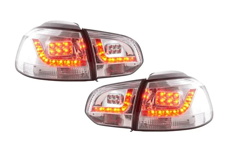 VW Golf Mk6 GTI LED Clear Tail Lights V2 (2008-2014)
