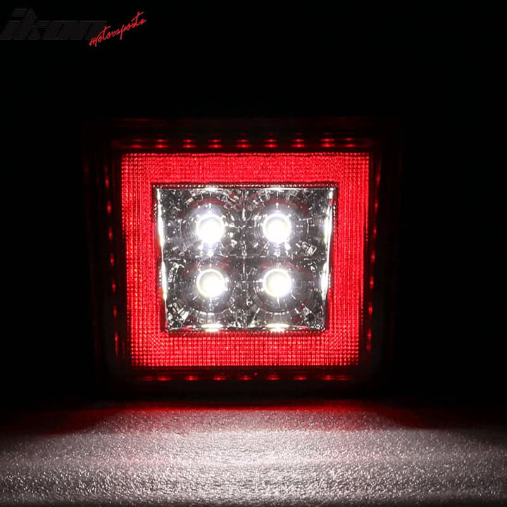 Universa Square Red LED Rear Tail Third 3RD Brake Lights