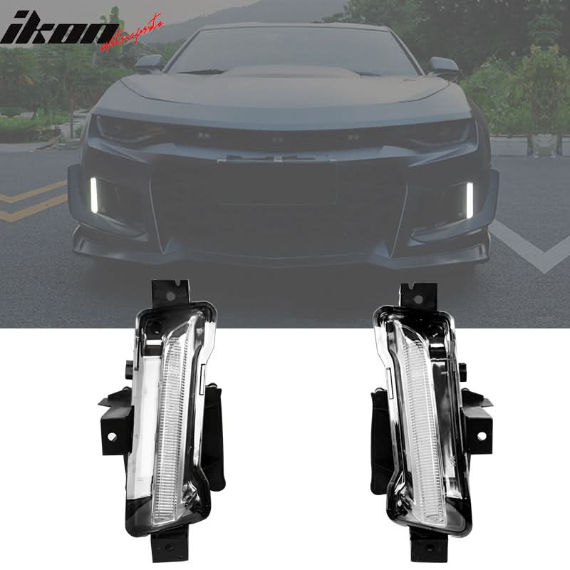 2014-2015 Chevy Camaro 1LE Style Front Bumper Cover w/ Amber Fog Light