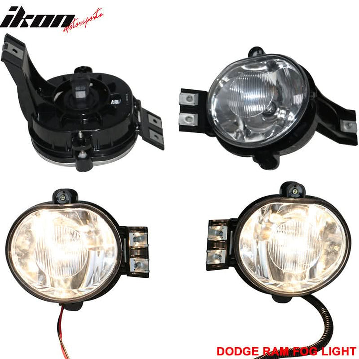 Fits 03-08 Ram Fog Lamp Fog Light Wiring Kit Bulb 9006(HB4) 12V 55W