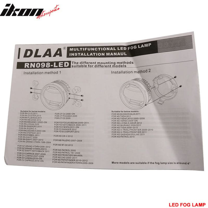 2005-2009 Ford Mustang Clear Lens Front Fog Lights Lamp W/Wire Harness