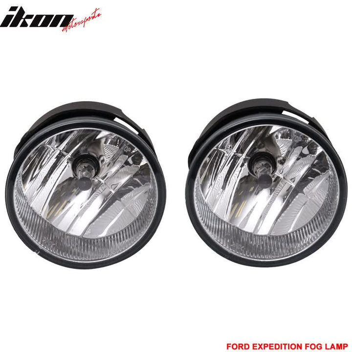 2007-2014 Ford Expedition Front Fog Lights H10 12V 42W Clear Lens