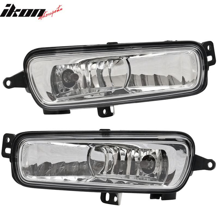 Fits 15-17 Focus Pair Front Fog Light Lamps Bezels - Sport SE Version