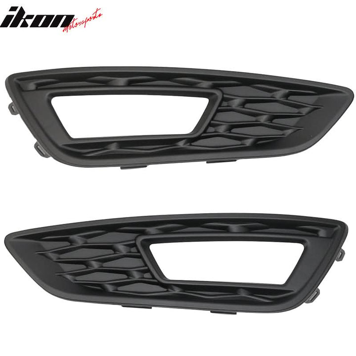 Fits 15-17 Focus Pair Front Fog Light Lamps Bezels - Sport SE Version