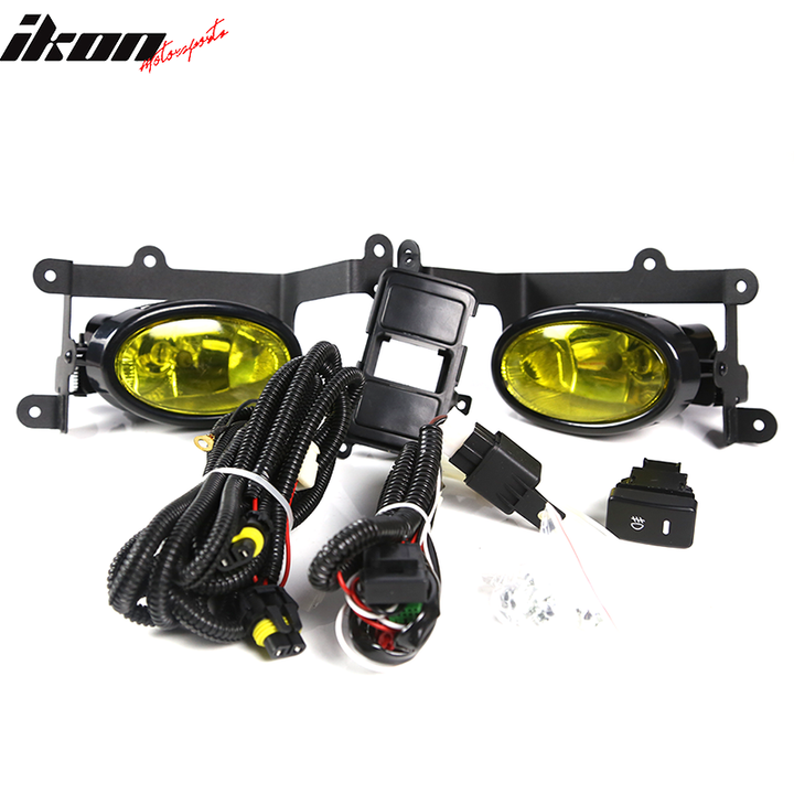 Fits 06-08 Honda Civic 2Dr Coupe Yellow Lens Fog Lights OE
