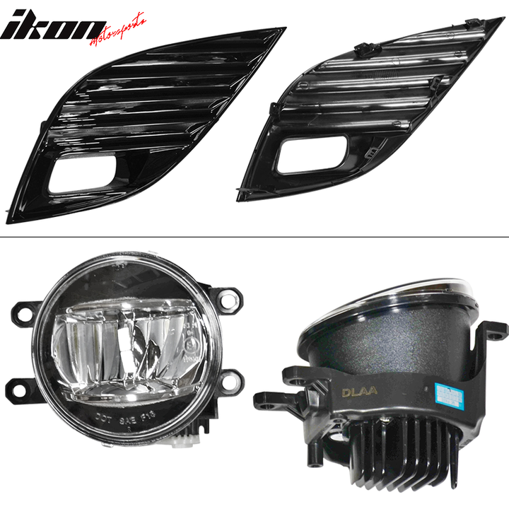 2018-2020 Toyota Camry SE XSE 2PC Front Bumper Fog Lights Driving Lamp