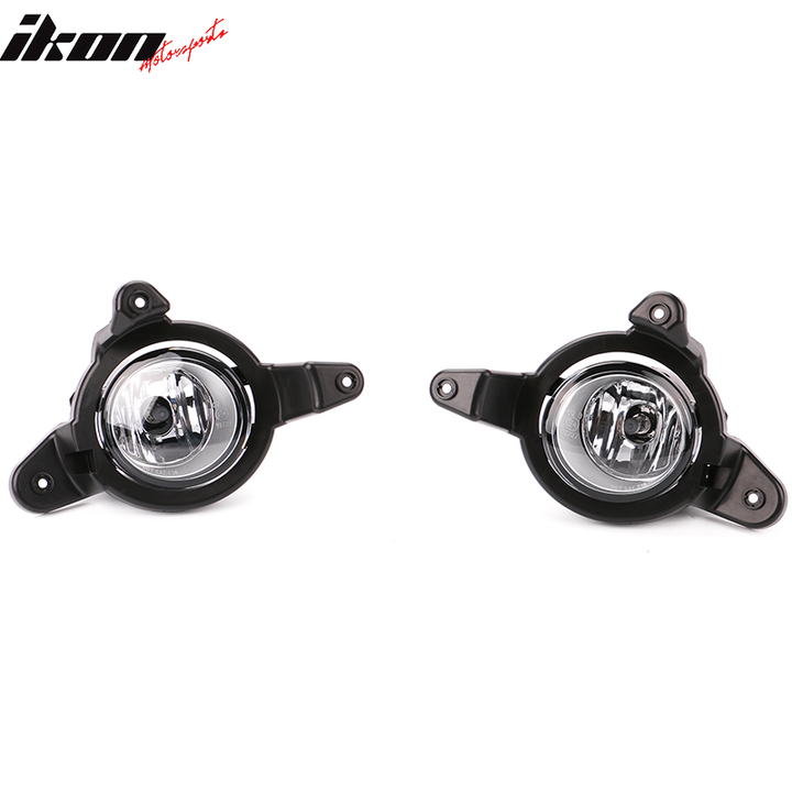 2017-2019 Toyota C-HR Black Housing Clear Lens Fog Lights Kit ABS