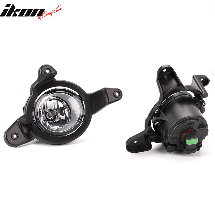 2017-2019 Toyota C-HR Black Housing Clear Lens Fog Lights Kit ABS