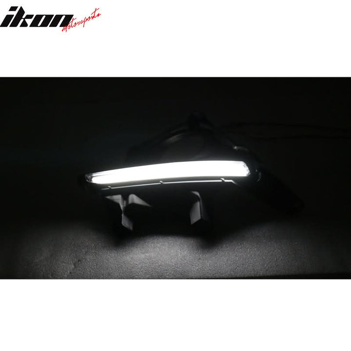 2014-2019 Toyota Highlander Clear Lens DRL LED Fog Light Pair ABS