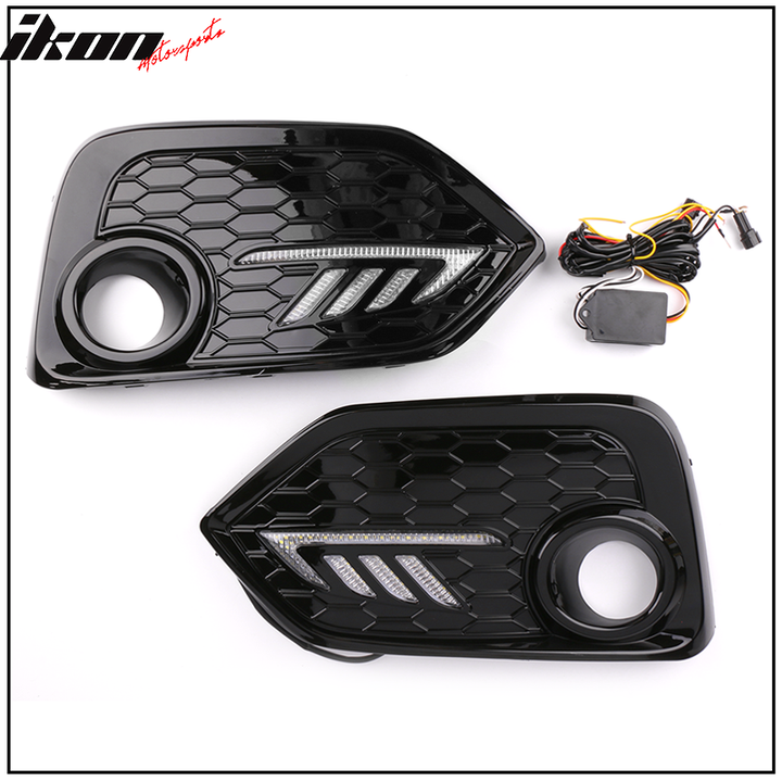 2017-2018Â Honda Civic DRL Fog Light Covers Yellow Signal