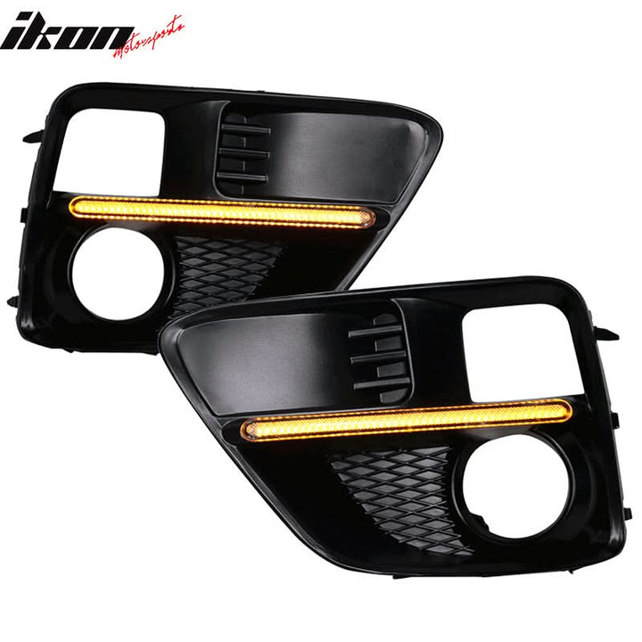 2015-2017Â Subaru WRX Sti White DRL & Amber Switchback Fog Light Covers