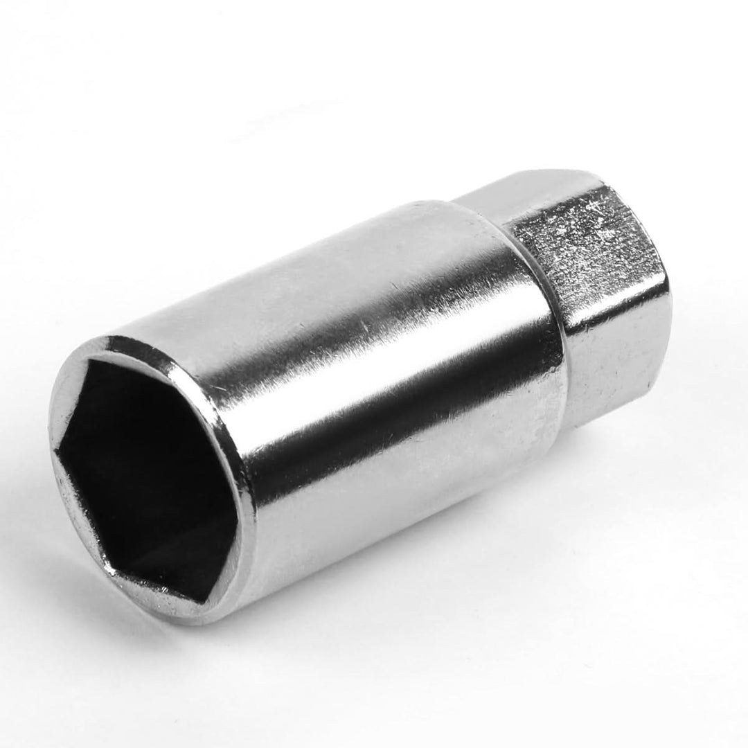 Aluminum Open-End Lug Nuts 50MM M12X1.5 20PCS with Adapter Blue