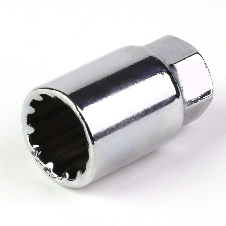 M12 x 1.25 Acorn Style Aluminum Lug Nuts 50mm 16pcs + 4 Locks - Gold
