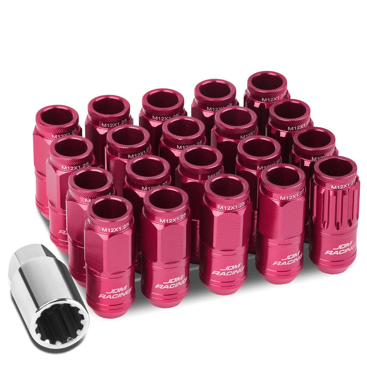 M12 x 1.25 Acorn Style Lug Nuts Set with Locks - Aluminum