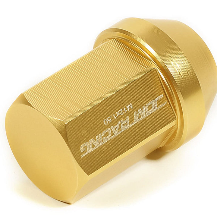 M12 x 1.5 Acorn Style Lug Nuts 35mm Gold Aluminum 20pc Set