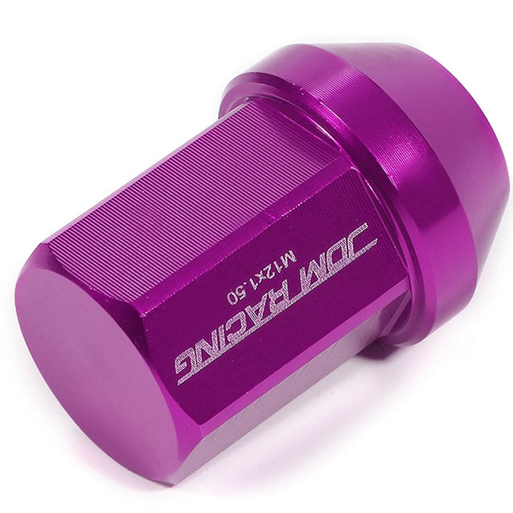 M12 x 1.5 Aluminum Acorn Lug Nuts 35mm Purple 20pc Set