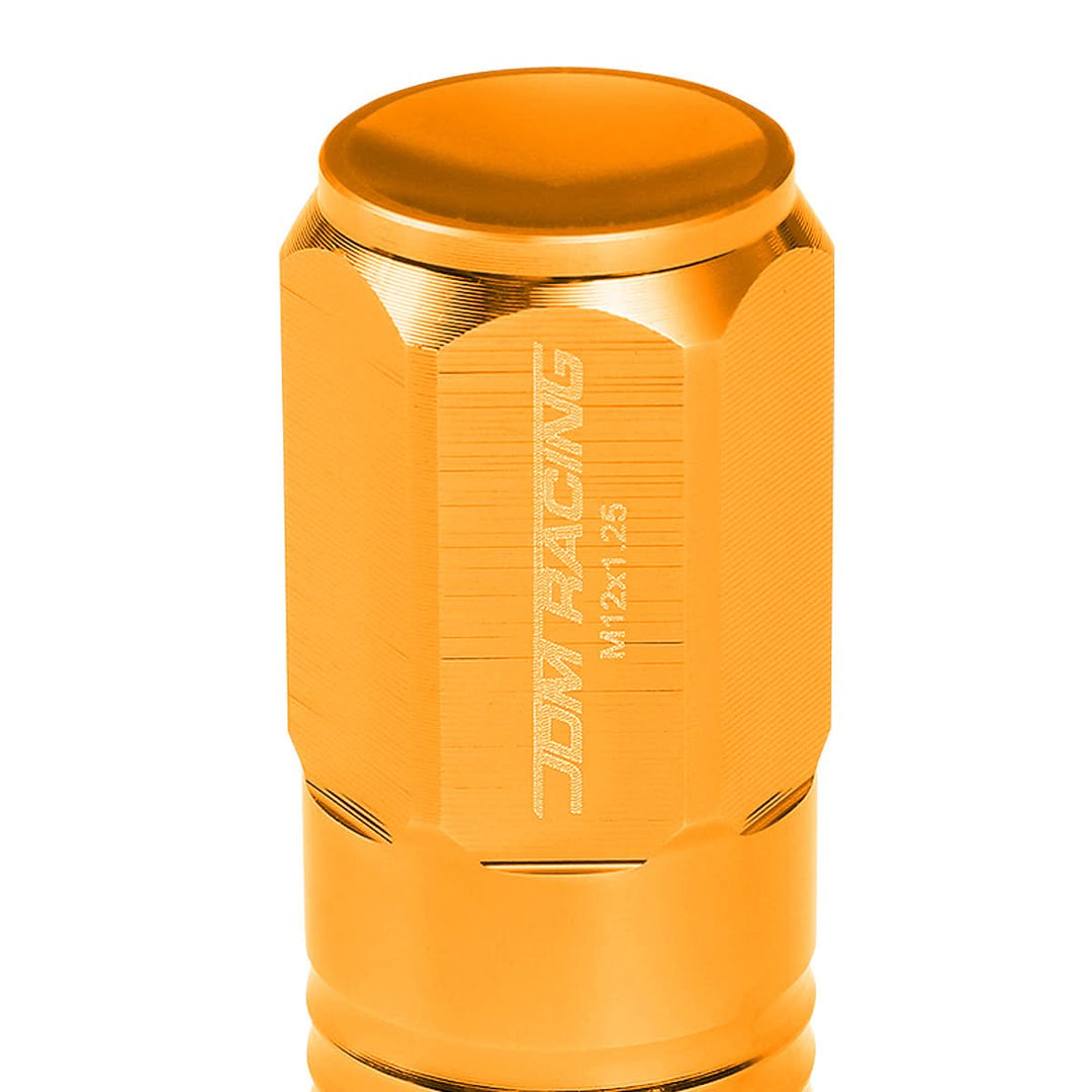 M12 x 1.25 Extended Grooved Shank Lug Nuts - 20 Piece Set Aluminum