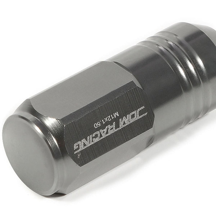 M12 X 1.5 Grooved Shank Lug Nuts - Extended Closed End Aluminum