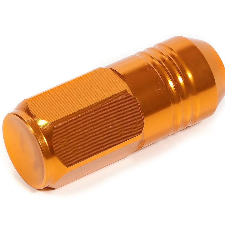 M12 x 1.5 Extended Grooved Shank Lug Nuts 20pc Set - Aluminum