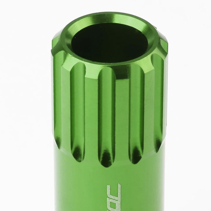 M12 x 1.25 Extended Open End Lug Nuts with Locks - Aluminum