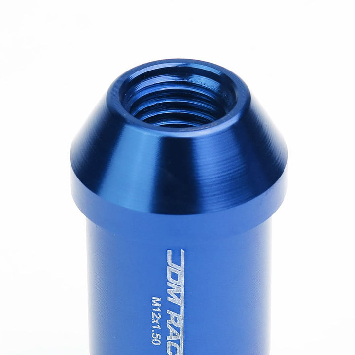 L40 Style Extended Open End Aluminum Lug Nuts M12x1.5 20pc Blue