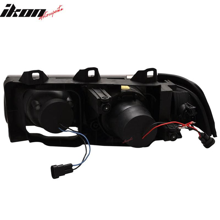 Fits 92-98 BMW E36 Sedan Halo Projector Headlights Lamps