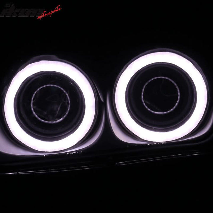 1997-2004 Chevy Corvette C5 Headlights Projector Dual LED Halo Rims