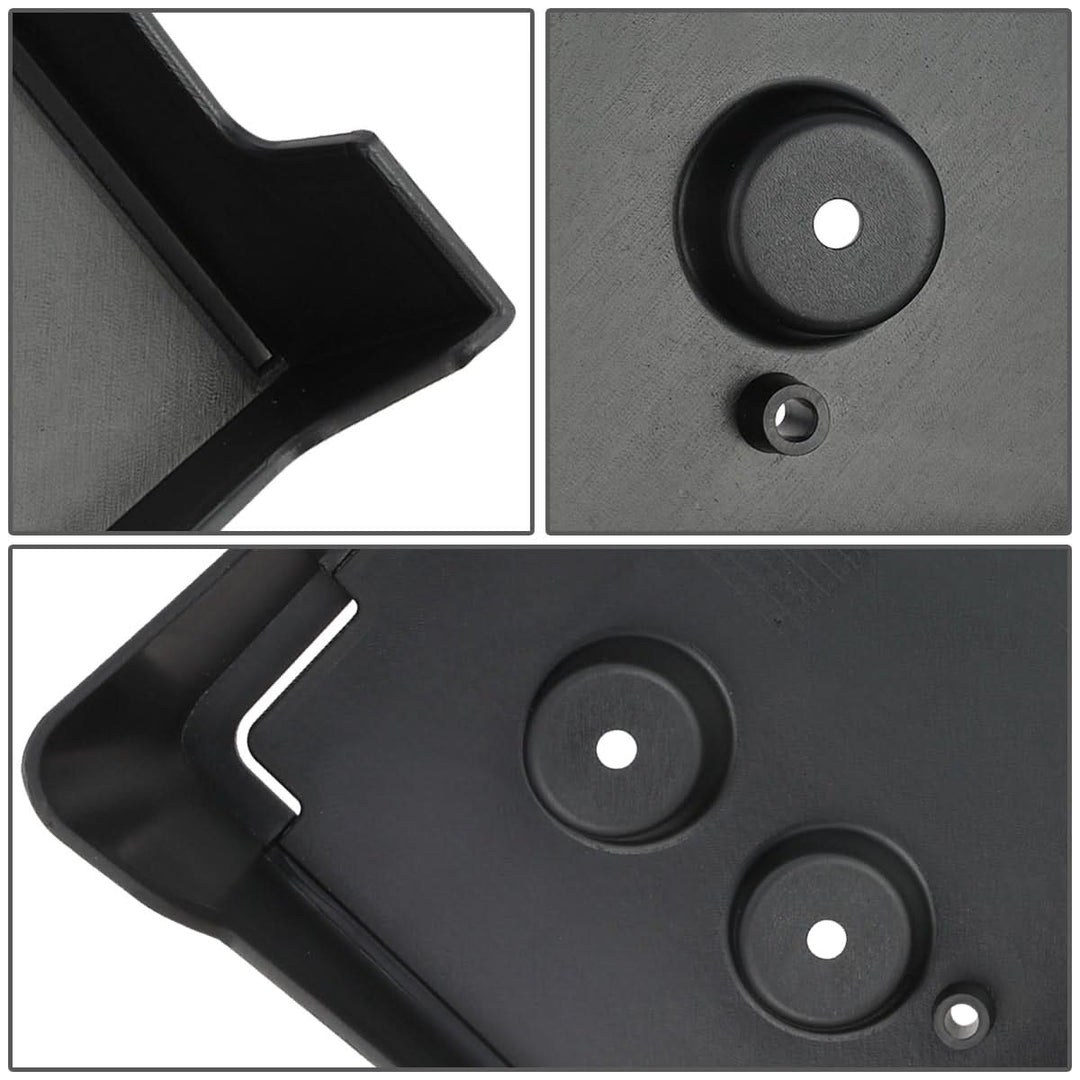 10-16 Cadillac SRX Front License Plate Mounting Bracket - Black