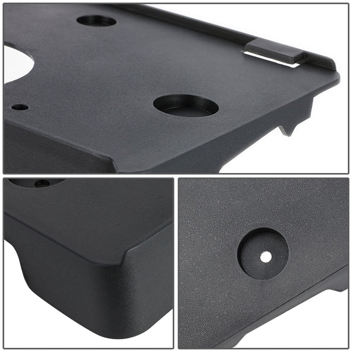 2003-2007 GMC Sierra Front License Plate Mounting Bracket Black