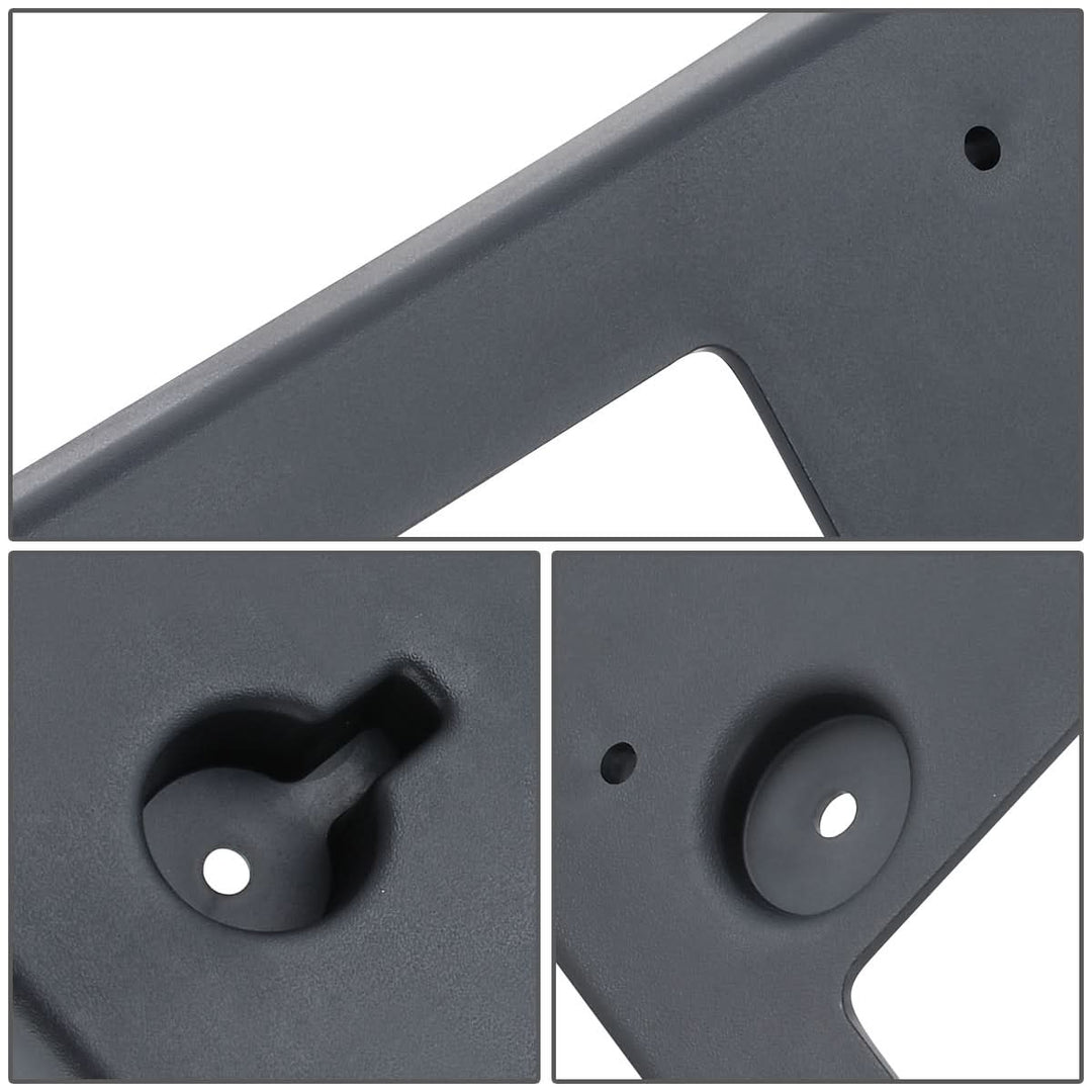 16-18 Cadillac CT6 Front License Plate Mounting Bracket - Black