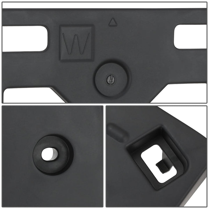 2019-2020 Lexus ES350 Front License Plate Mounting Bracket Black