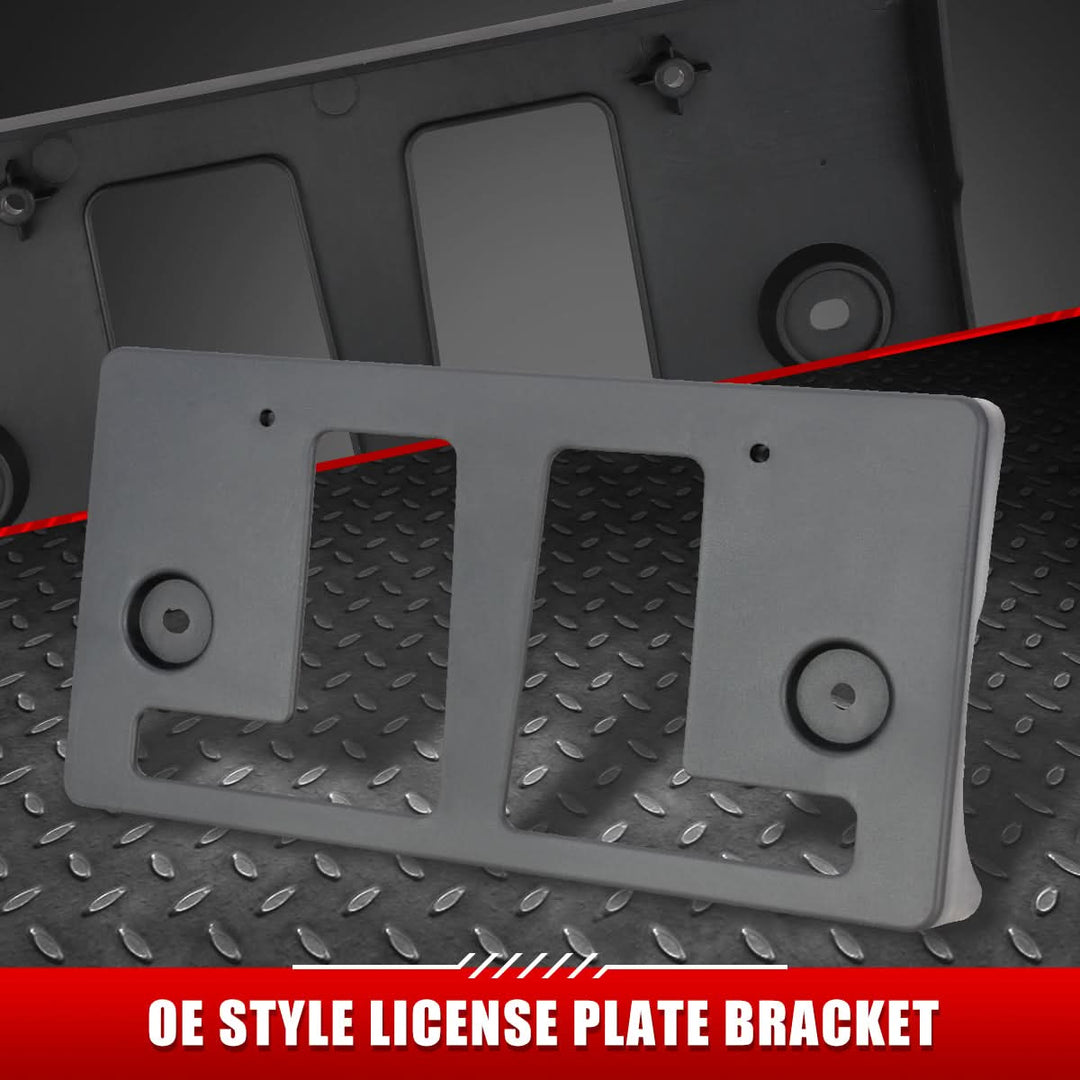 2017-2019 Nissan Titan Front License Plate Mounting Bracket - Black