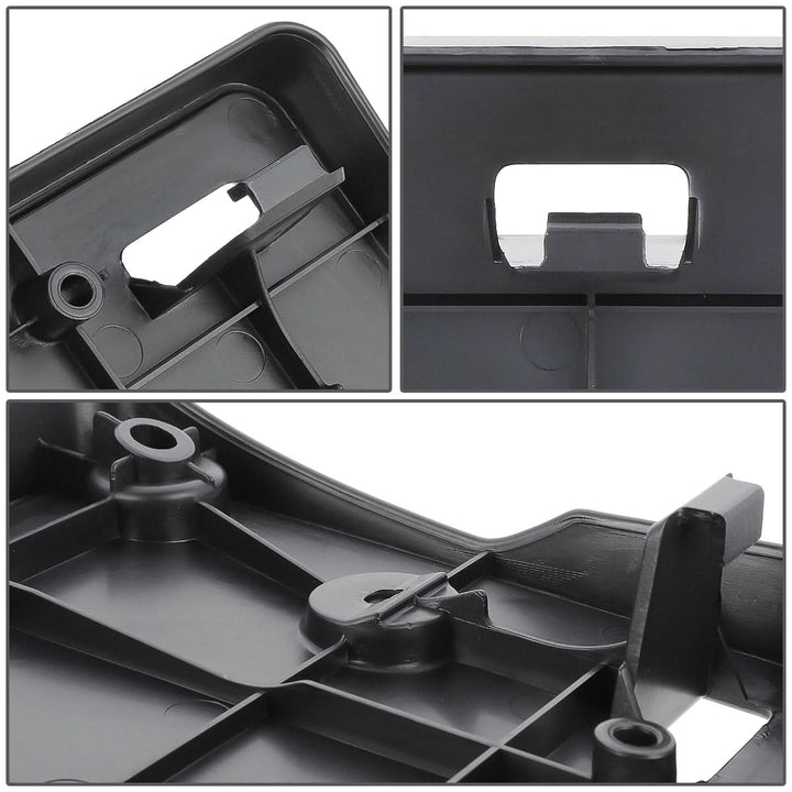 2008-2017 Toyota Sequoia License Plate Mounting Bracket - Front Black