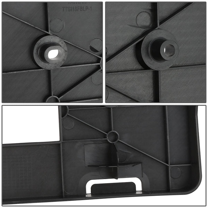 18-20 Toyota Sienna Front License Plate Mounting Bracket Black