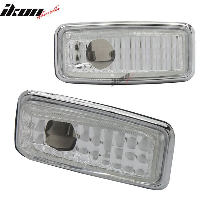 1995-1999 Mercedes S Class Side Marker Lights Lamps Clear In Pair