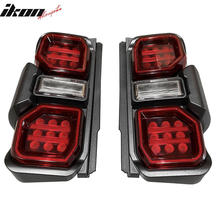 2021-2024 Ford Bronco Red LED Tail Lights Rear Lamps Assembly Pair