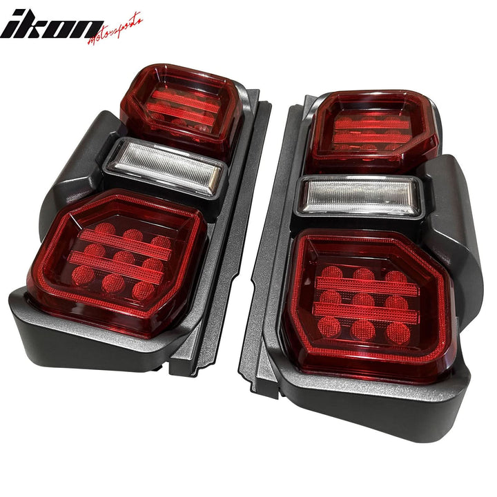 2021-2024 Ford Bronco Red LED Tail Lights Rear Lamps Assembly Pair